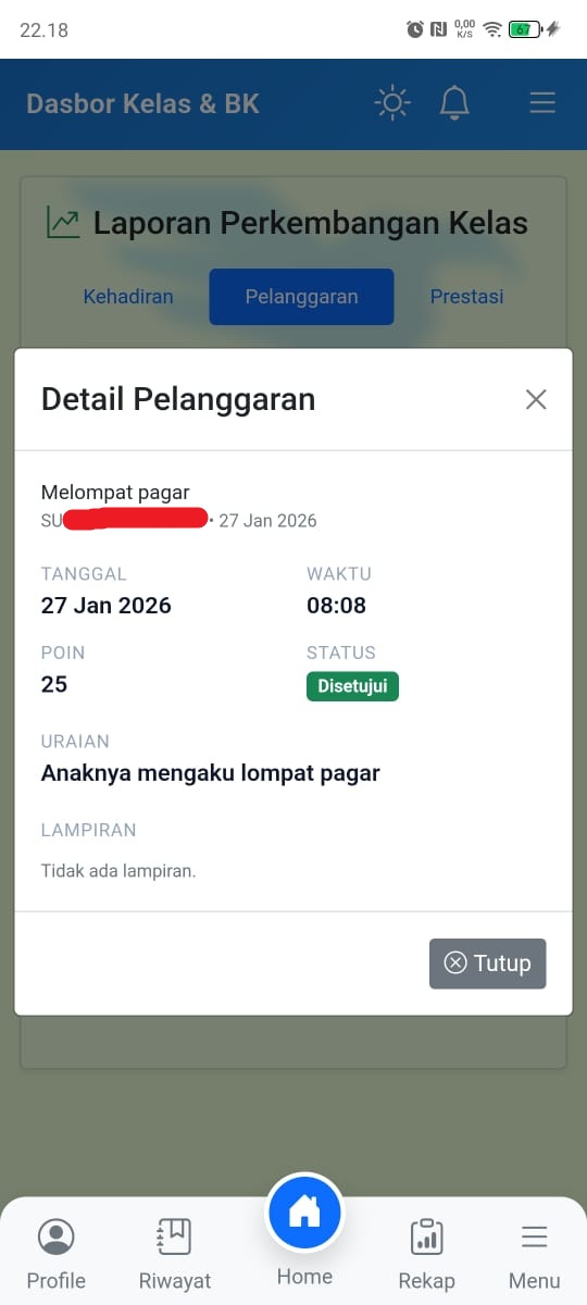 Pelanggaran Siswa